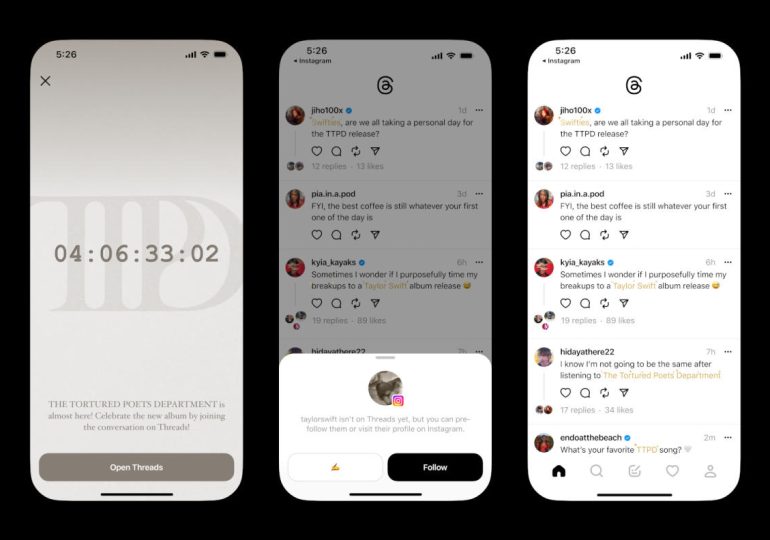 Surprise: Taylor Swift is joining Threads at the exact same time as her new album drop
