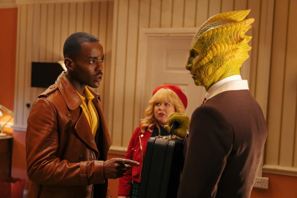 Promotional still from ‘Joy to the World’ the 2024 holiday special of ‘Doctor Who’