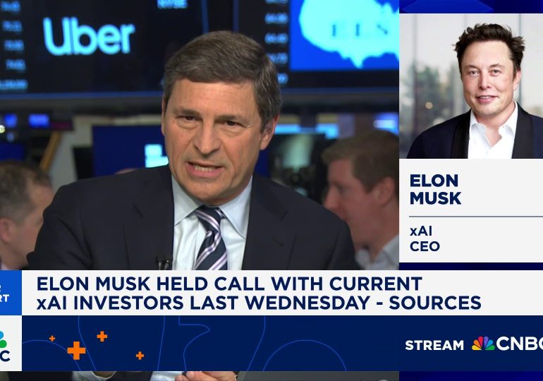 Elon Musk's xAI Holdings in talks to raise $20 billion, Bloomberg News reports