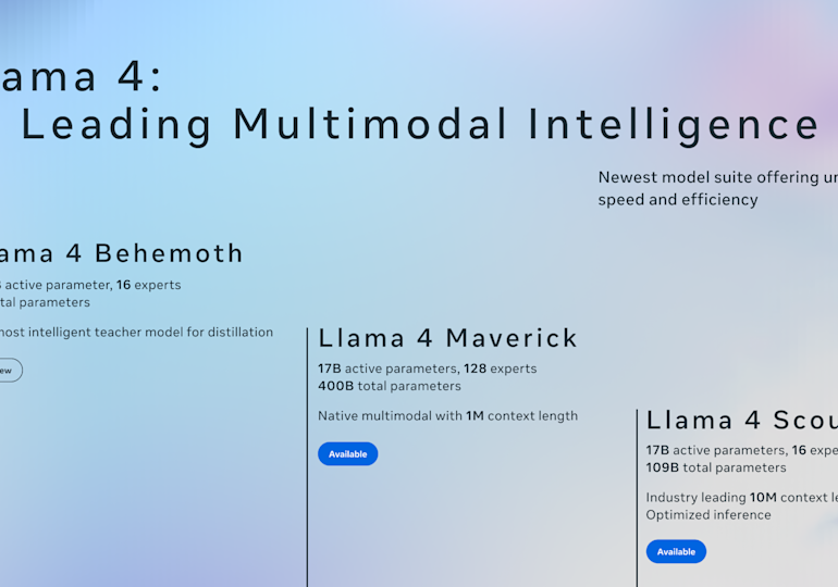 Meta introduces Llama 4 with two new AI models available now, and two more on the way