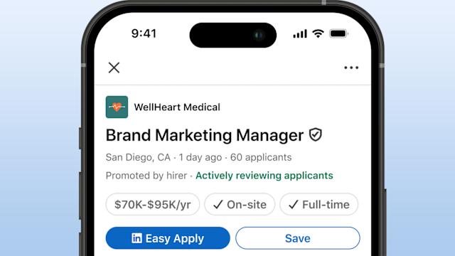 LinkedIn will indicate when a hirer is reviewing applications.