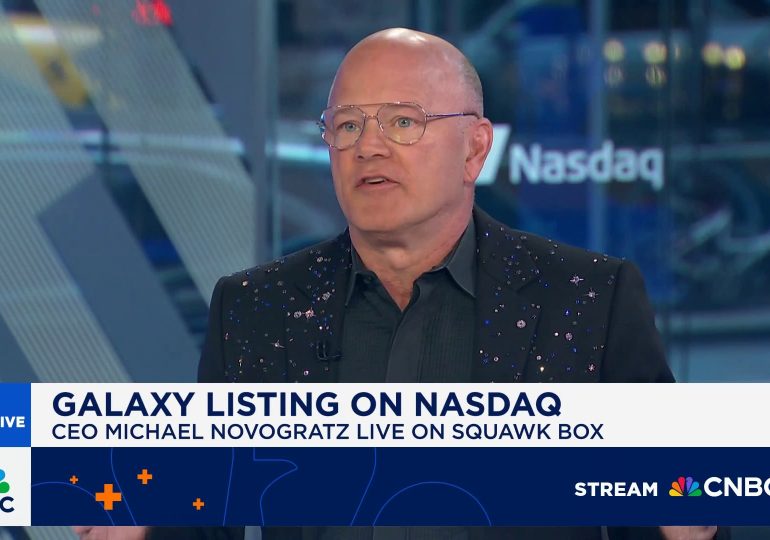 Novogratz' Galaxy Digital opens trading on the Nasdaq at $23.50 per share