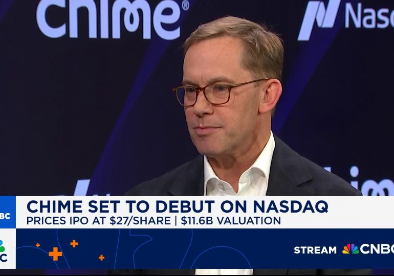 Chime opens at $43 in Nasdaq debut after pricing IPO above expected range