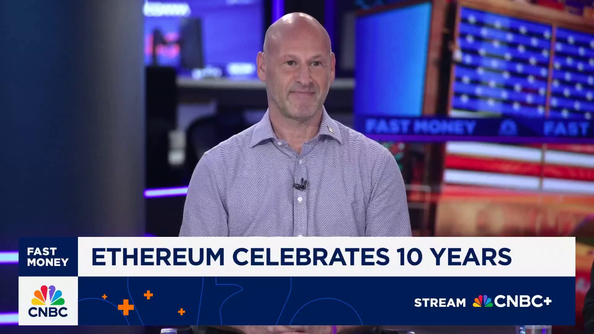 Ethereum Co-Founder Joe Lubin on Ethereum Treasurys as the cryptocurrency turns 10