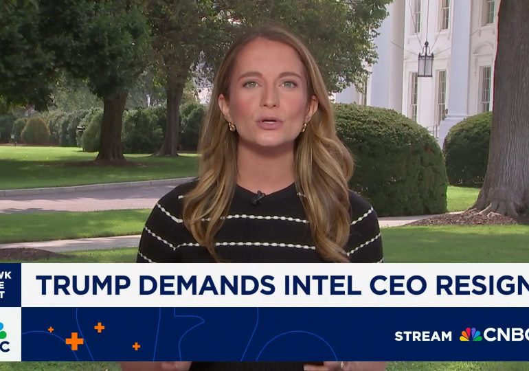 Trump flip-flops on Intel CEO, calls him 'success' days after demanding resignation