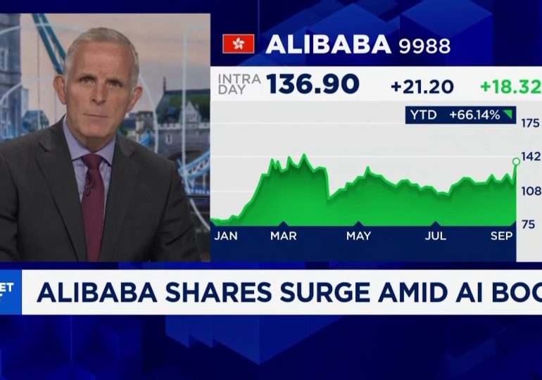 Alibaba shares jump 19% on cloud unit acceleration, report of new AI chip