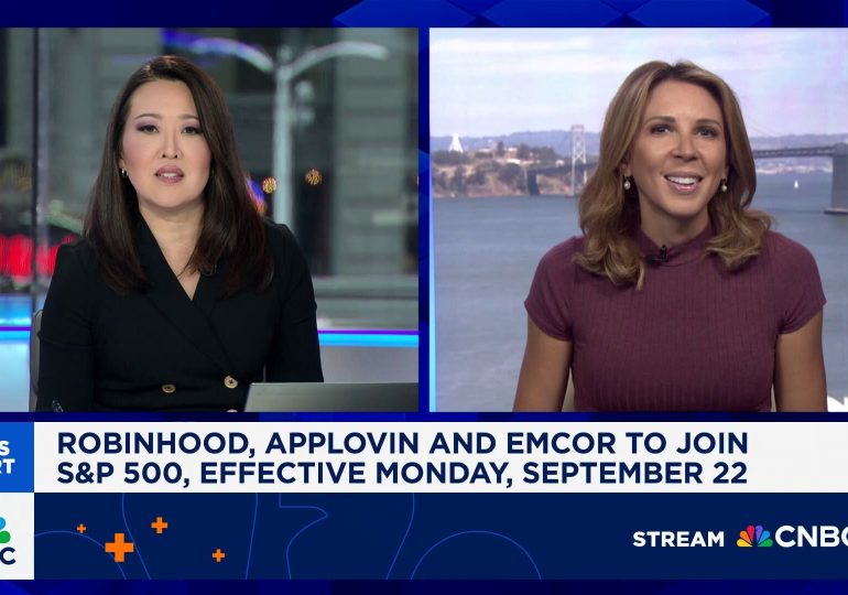 AppLovin and Robinhood added to S&P 500