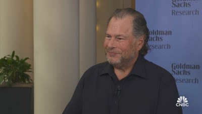 Benioff says he's 'inspired' by Palantir, but takes another jab at its prices