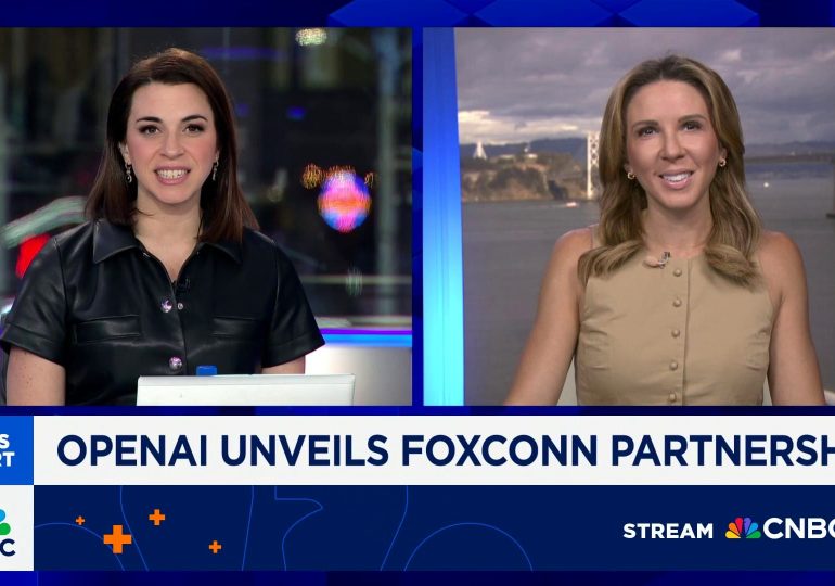 OpenAI taps iPhone assembler Foxconn to manufacture data center components in U.S.