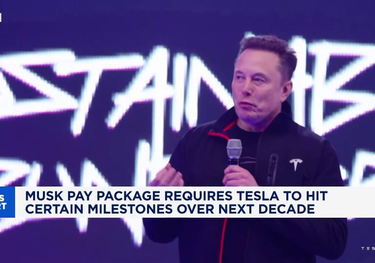 Tesla investor support for Elon Musk's massive pay plan was lower in 2025 than in 2018
