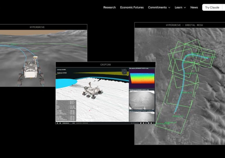 NASA used Claude to plot a route for its Perseverance rover on Mars