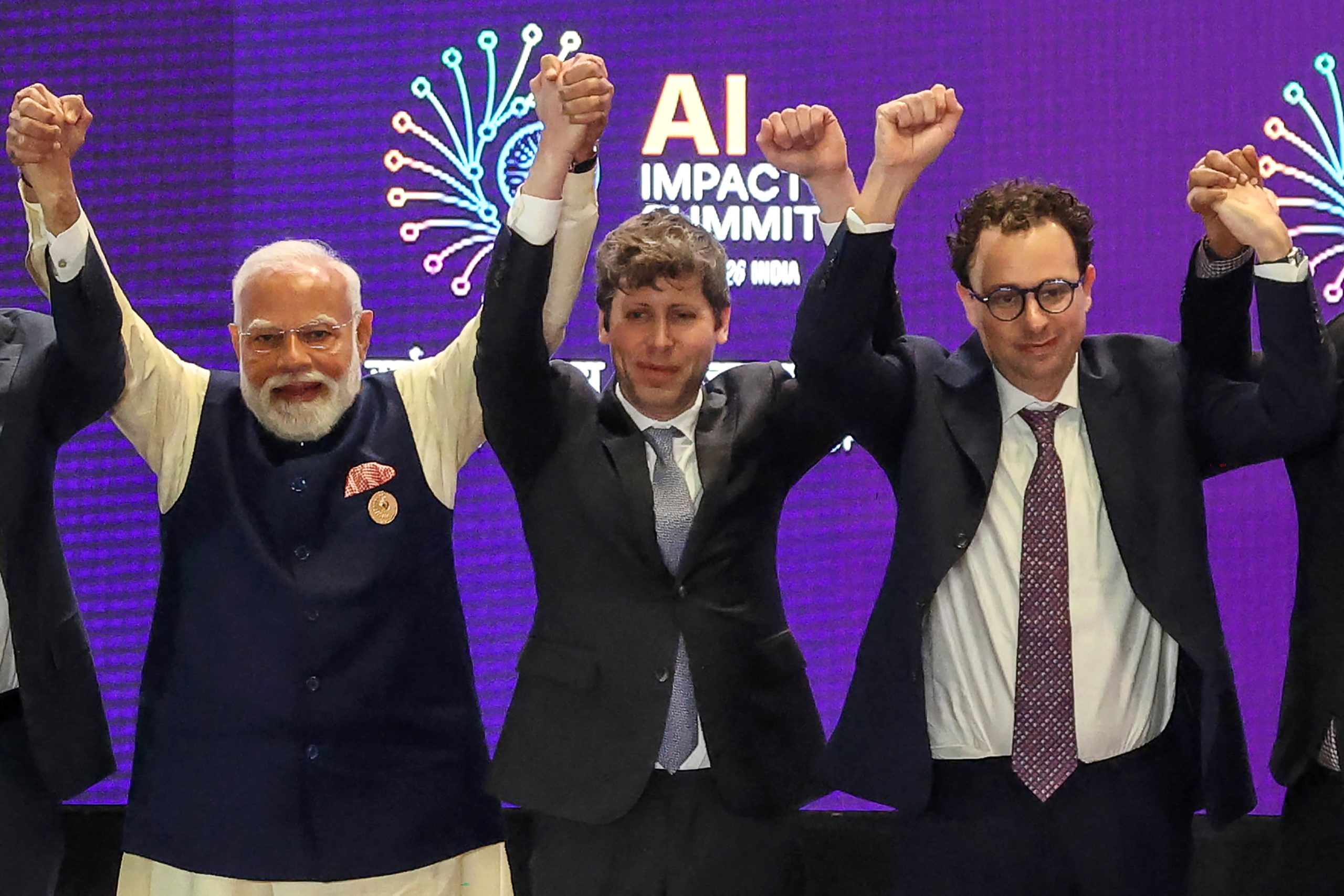 OpenAI and Anthropic’s rivalry on display as CEOs don't hold hands at India AI summit