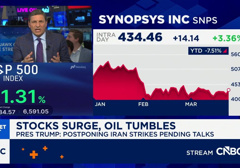 Synopsys shares rally as activist Elliott builds multibillion-dollar stake in chip design firm