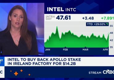 Intel shares jump 9% after buying back Ireland chip fab in sign of renewed strength