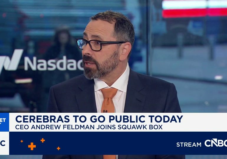 Cerebras almost doubles in Nasdaq debut, topping $100 billion market cap after blockbuster IPO