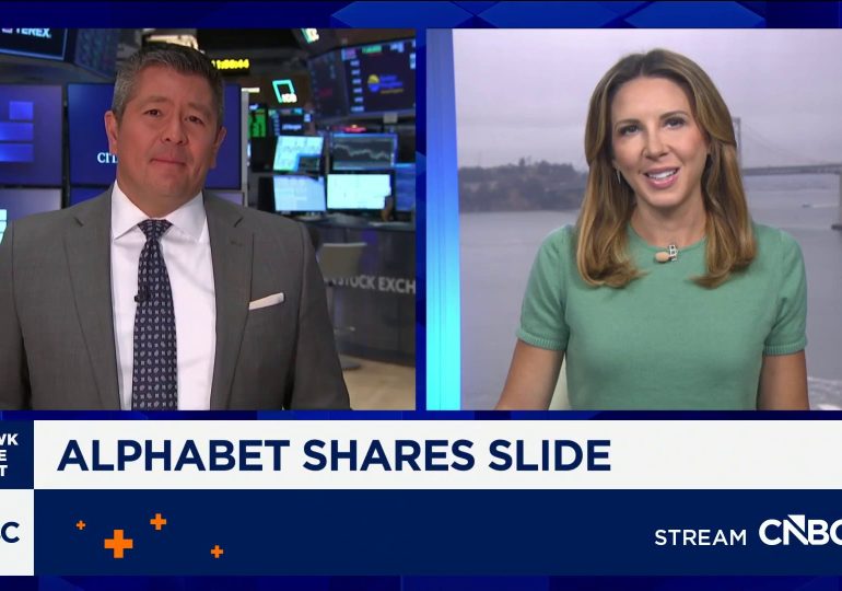 Alphabet paces for worst day in a year on AI concerns after high-profile exits