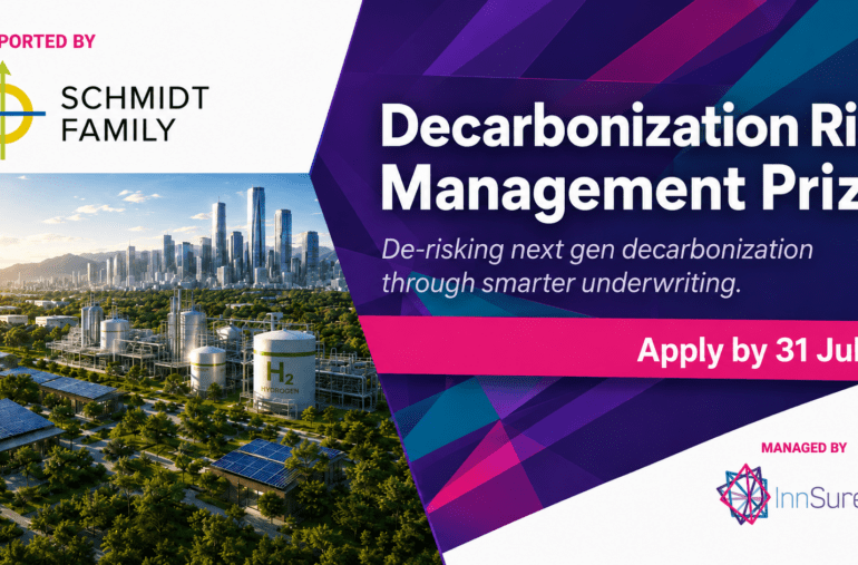 Unlocking the Energy Transition: InnSure Launches Decarbonization Risk Management Prize