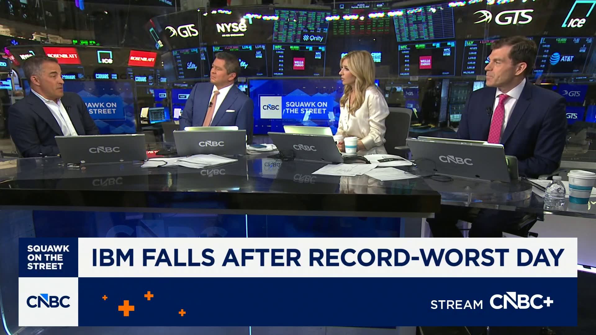 IBM lowers full-year forecast after earnings warning