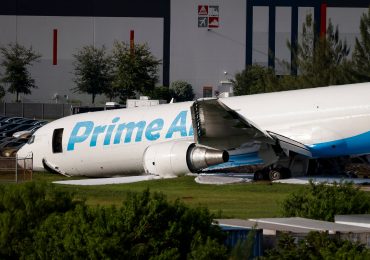 Crashed Amazon cargo jet struck two vehicles, ended up 1,300 feet past runway, NTSB says